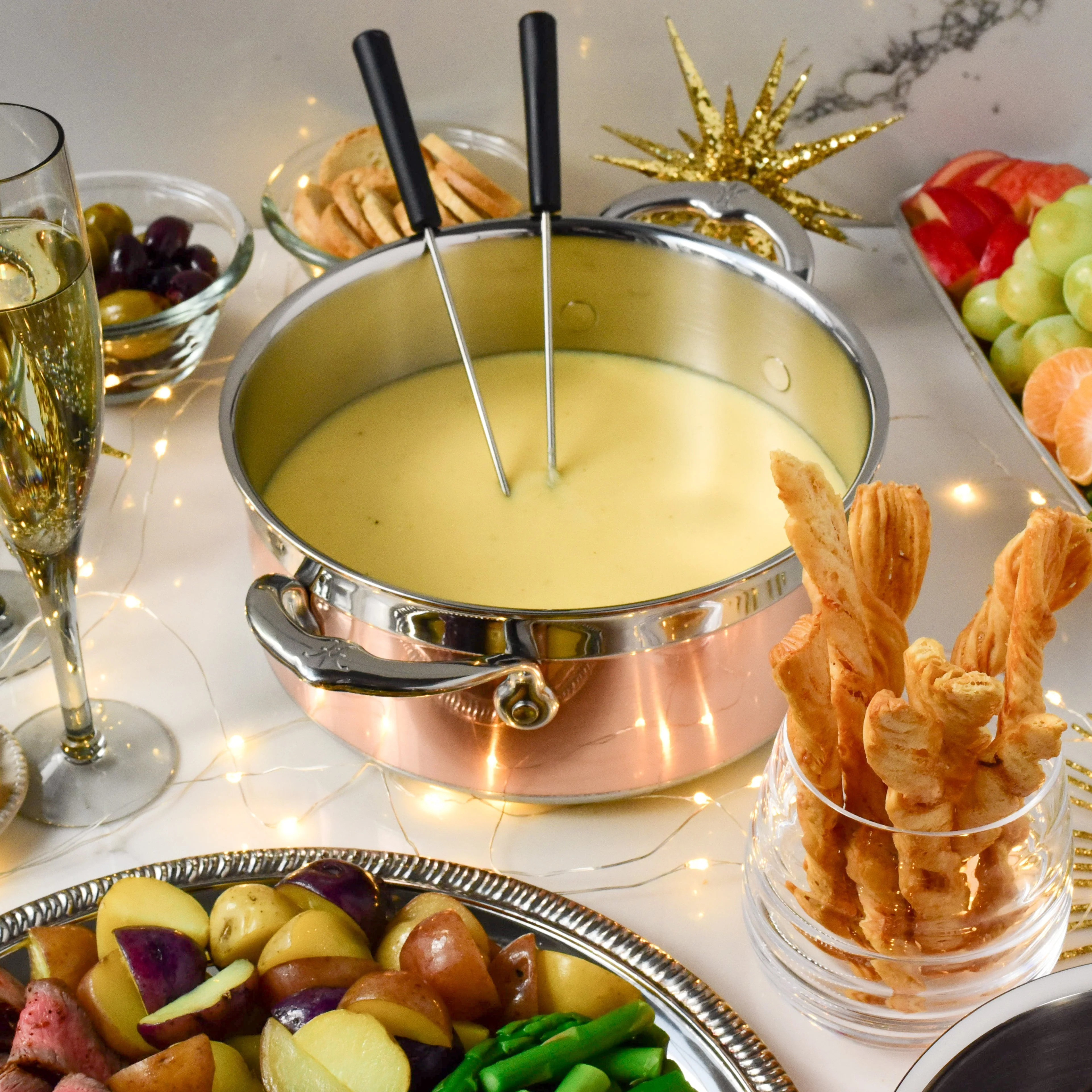 Hestan CopperBond Induction Copper Skillet, Saucepan, Soup Pot & Lids Set: 5 Piece - Image 8