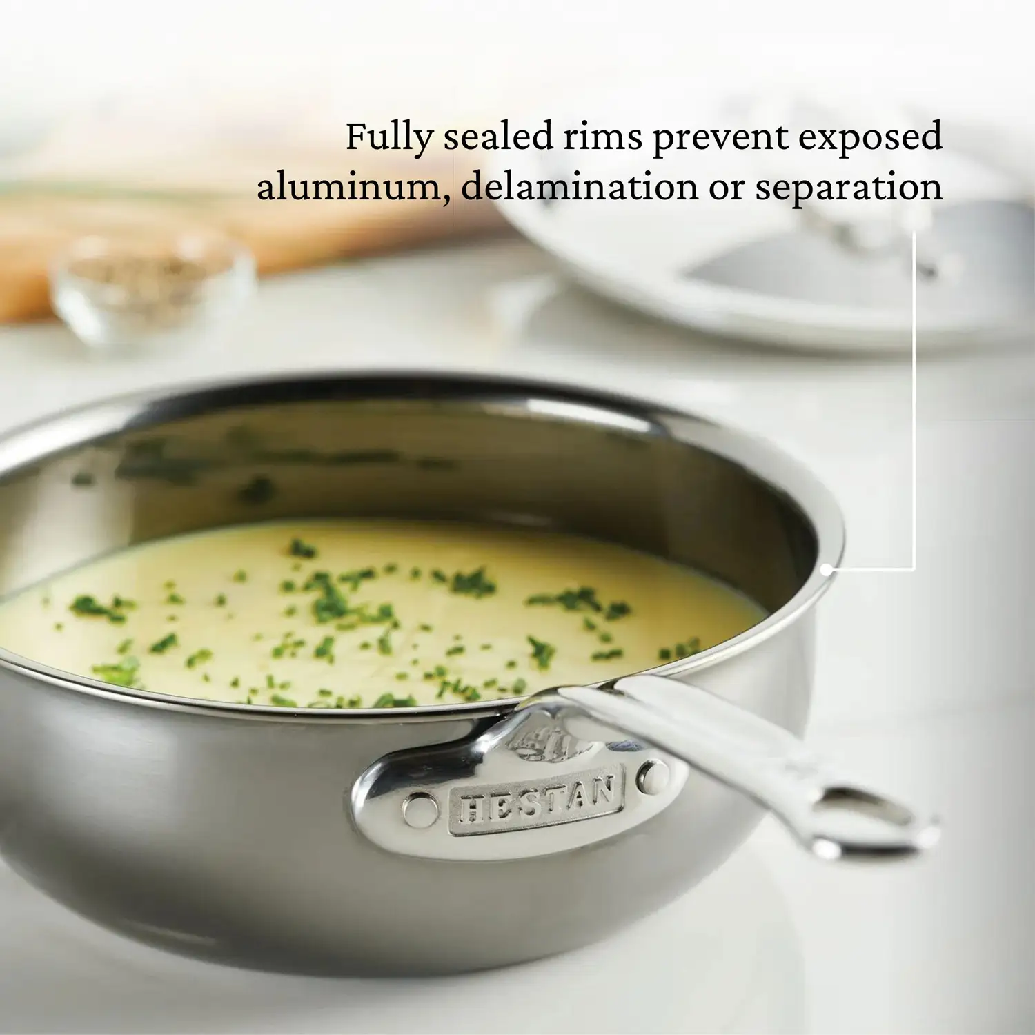 Hestan NanoBond Titanium Induction Saucier & Lid - 20cm/1.9L - Image 9