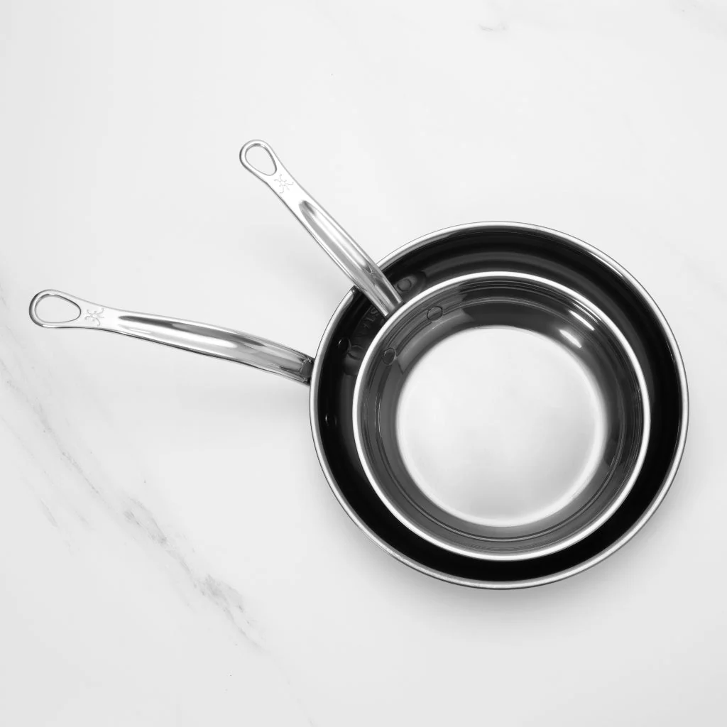 Hestan NanoBond Titanium Induction Skillet Set - 22cm & 28cm - Image 5