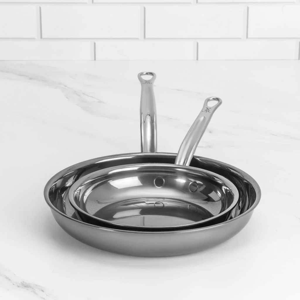 Hestan NanoBond Titanium Induction Skillet Set - 22cm & 28cm - Image 7