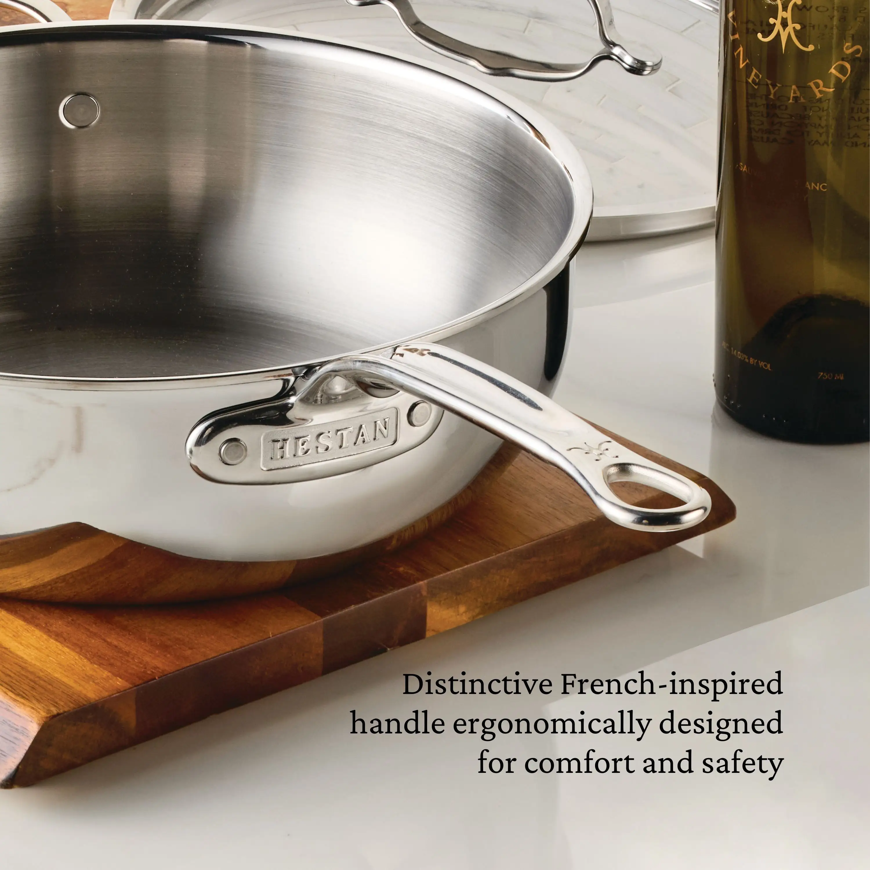 Hestan ProBond® Luxe Induction Stainless Steel Essential Pan & Lid - 28cm (4.7L) - Image 8