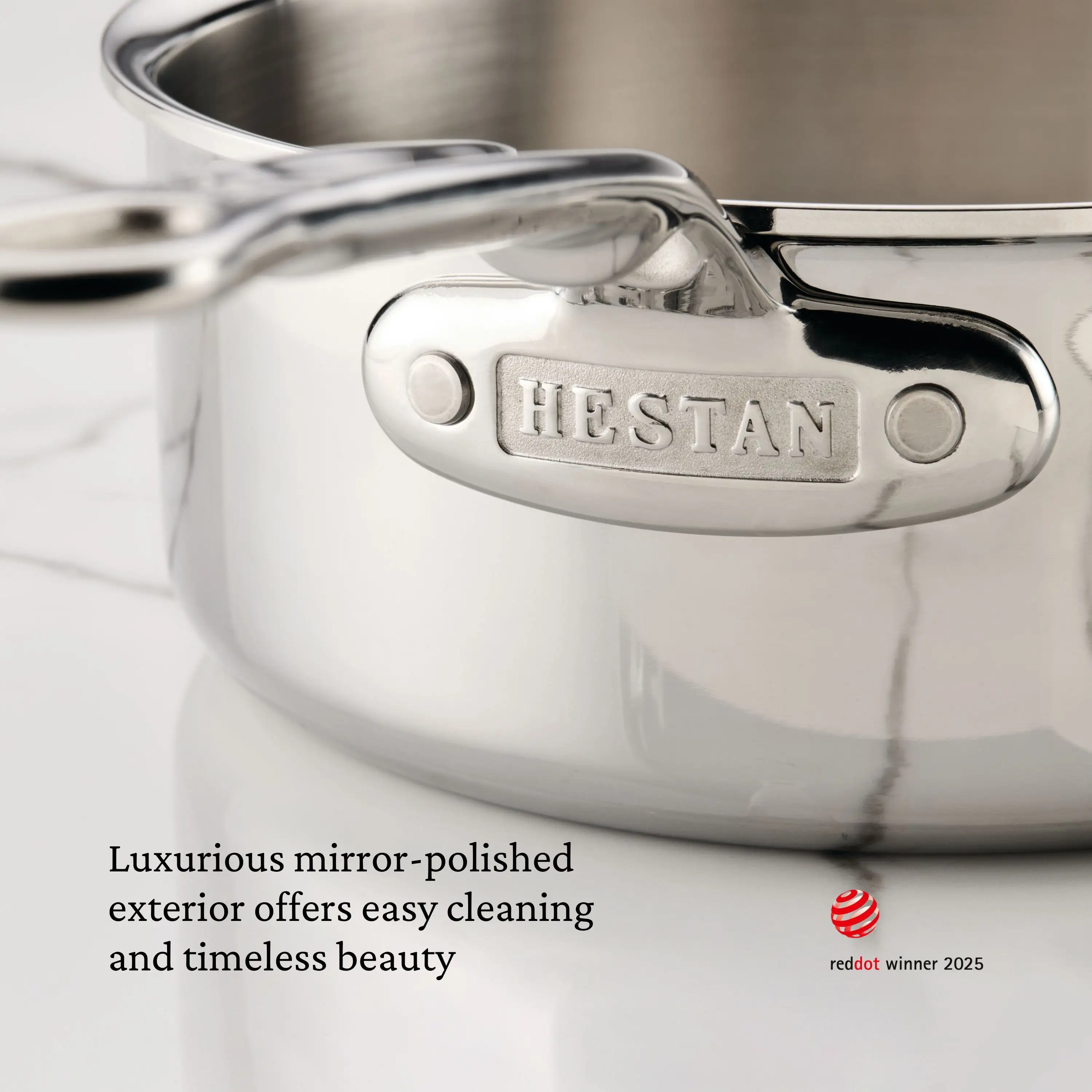 ProBond® Luxe Induction Stainless Steel Saucepan with Lid & Helper Handle - 22cm - Image 6