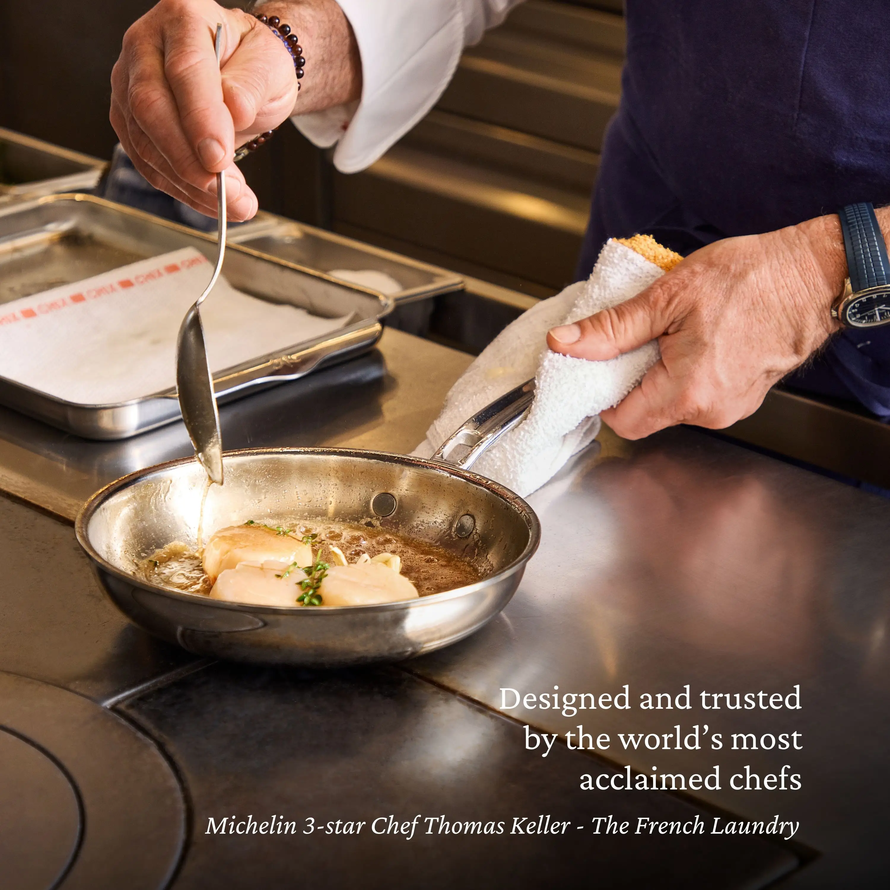 Hestan ProBond® Luxe Induction Stainless Steel Skillet - Small, Medium & Large - Image 9