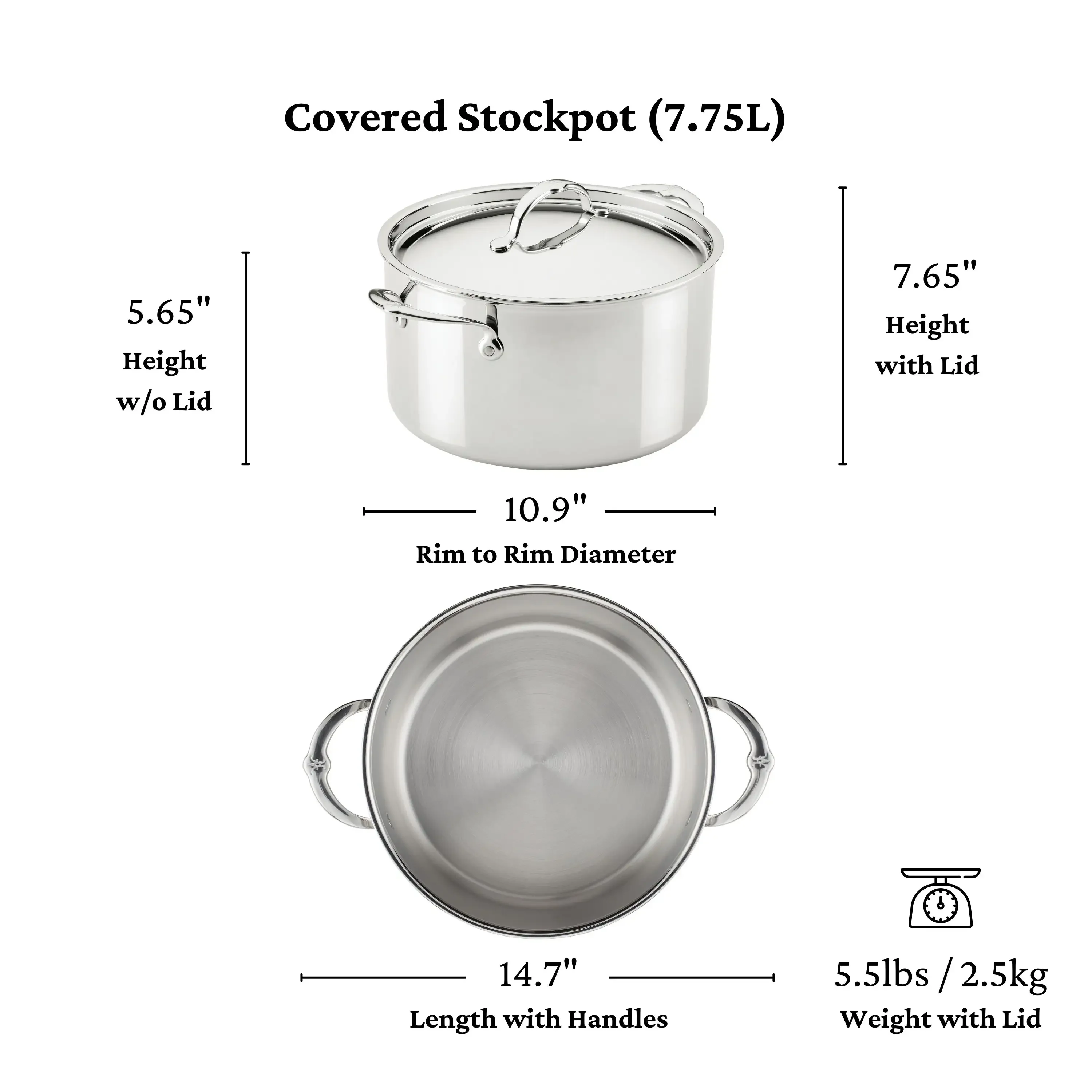ProBond® Luxe Induction Stainless Steel Stockpot & Lid - 26cm (7.75L) - Image 6