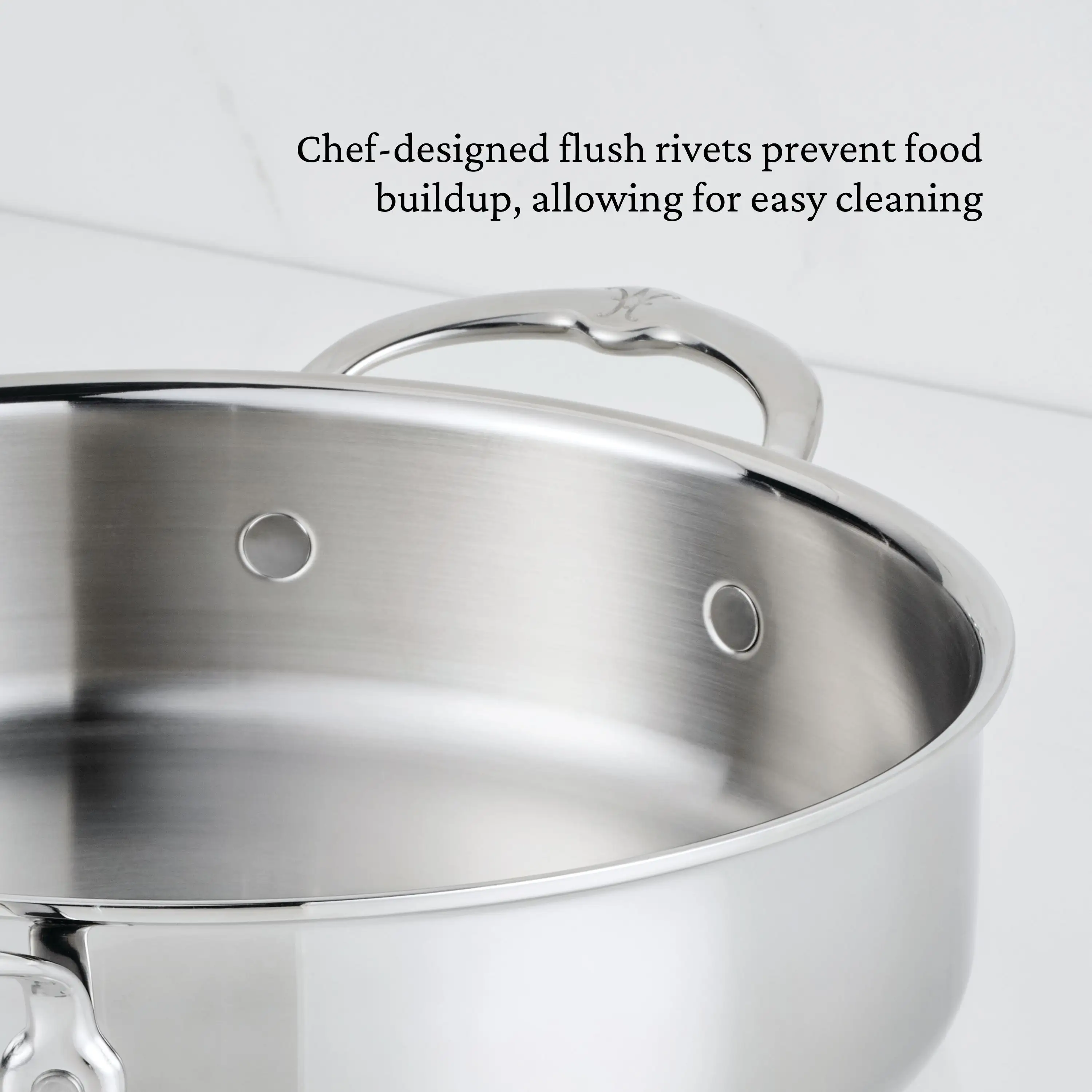 Hestan ProBond® Luxe Stainless Steel Sauteuse Braiser & Lid - 26cm - Image 4