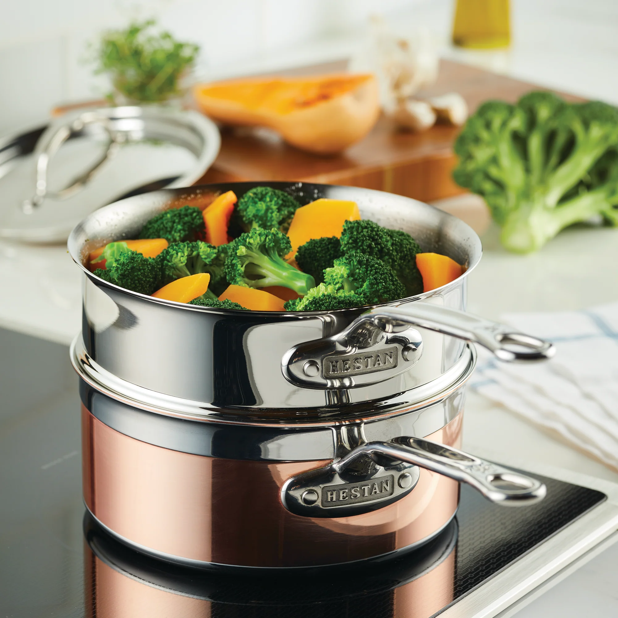 Hestan Stainless Steel Steamer Insert - Fits 18cm/20cm - 2.9L - Image 7