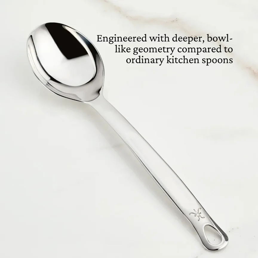 Hestan Provisions Utensils Deep Solid Spoon, 13" - Image 4