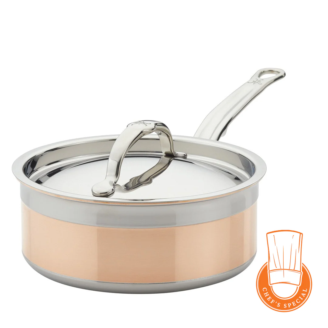 Hestan CopperBond Induction Copper Saucepan & Lid - Small, Medium & Large - Image 11