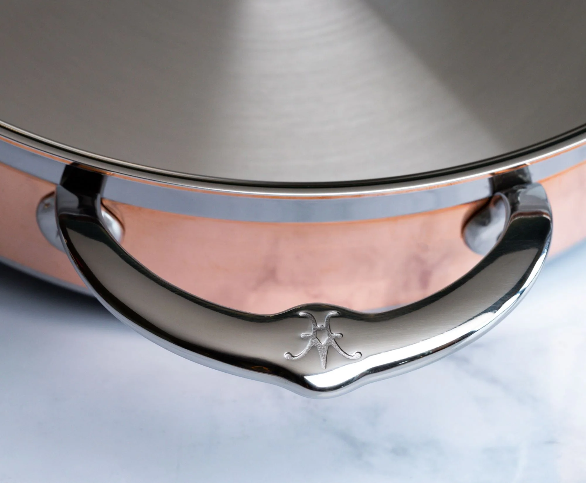 Hestan CopperBond Induction Copper Sauté Pan & Lid with Helper Handle 26cm (3.3L) - Image 5