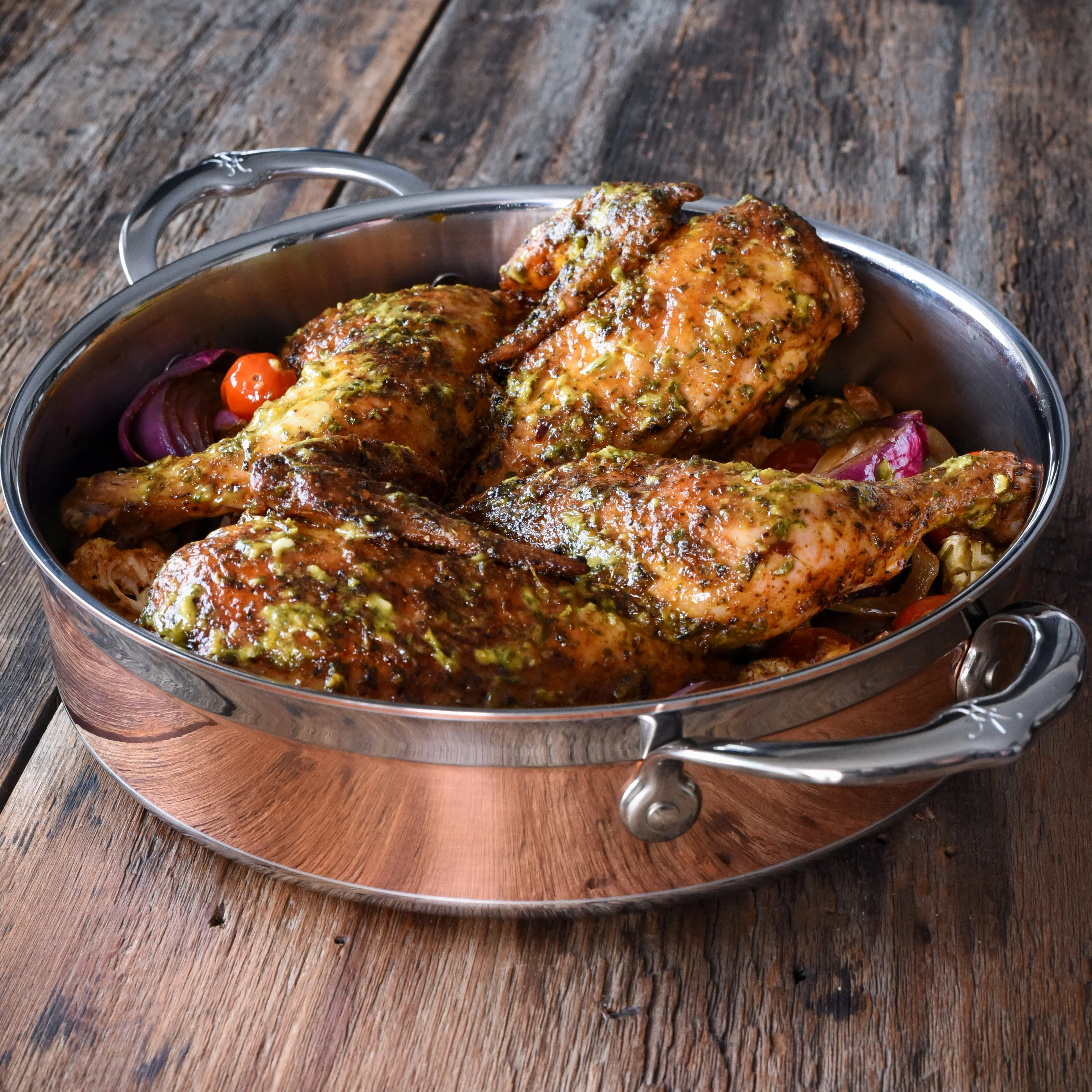 Hestan CopperBond Induction Copper Sautéuse & Lid - 26cm (3.3L) - Image 3