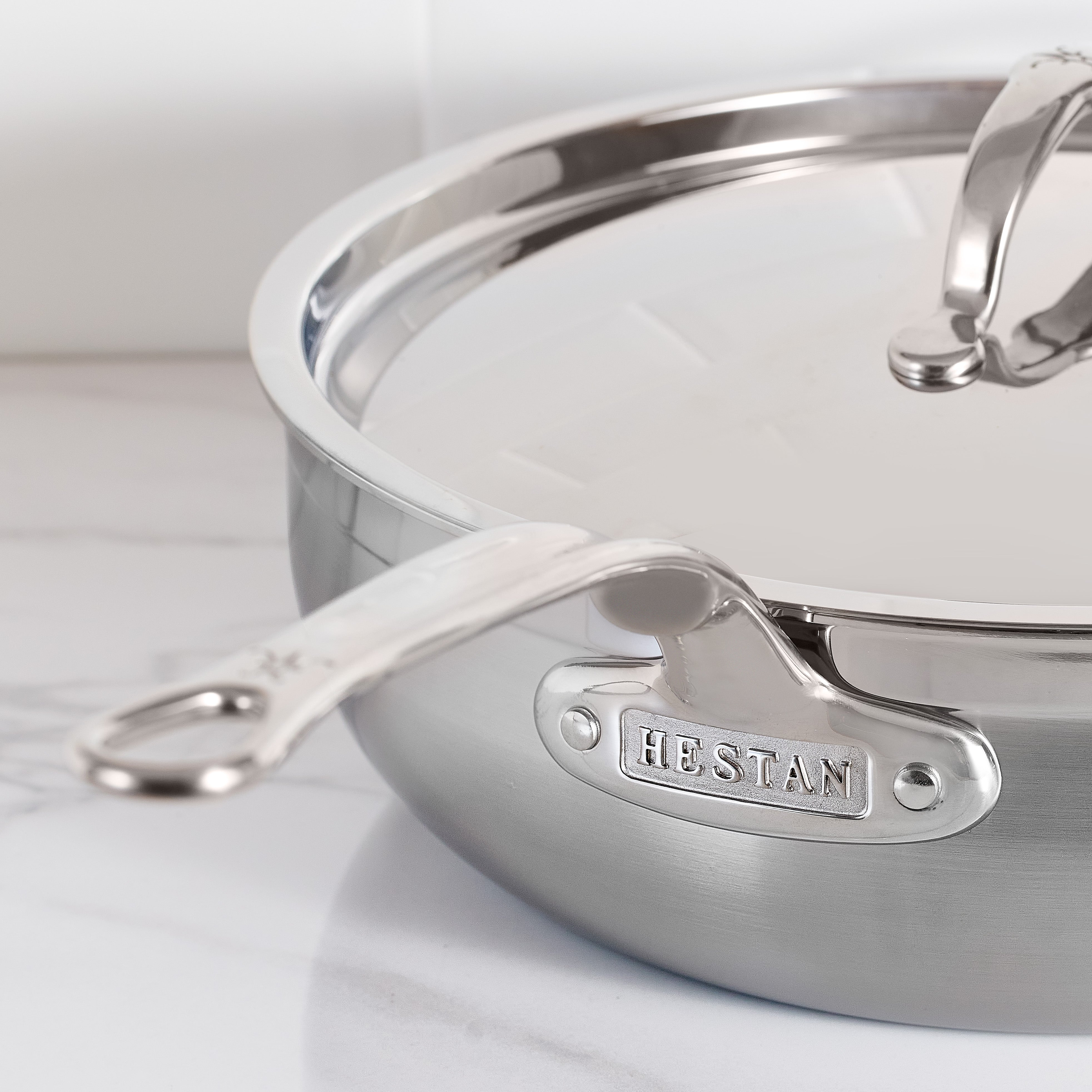 Hestan ProBond Induction Stainless Steel Essential Pan & Lid - 28cm (4.7L) - Image 3