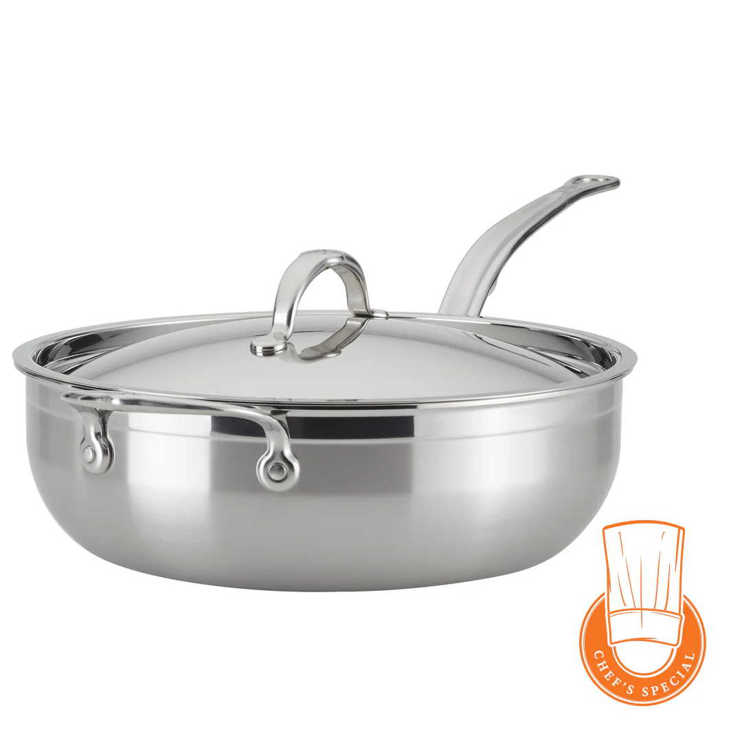 Hestan ProBond Induction Stainless Steel Essential Pan & Lid - 28cm (4.7L) - Image 8