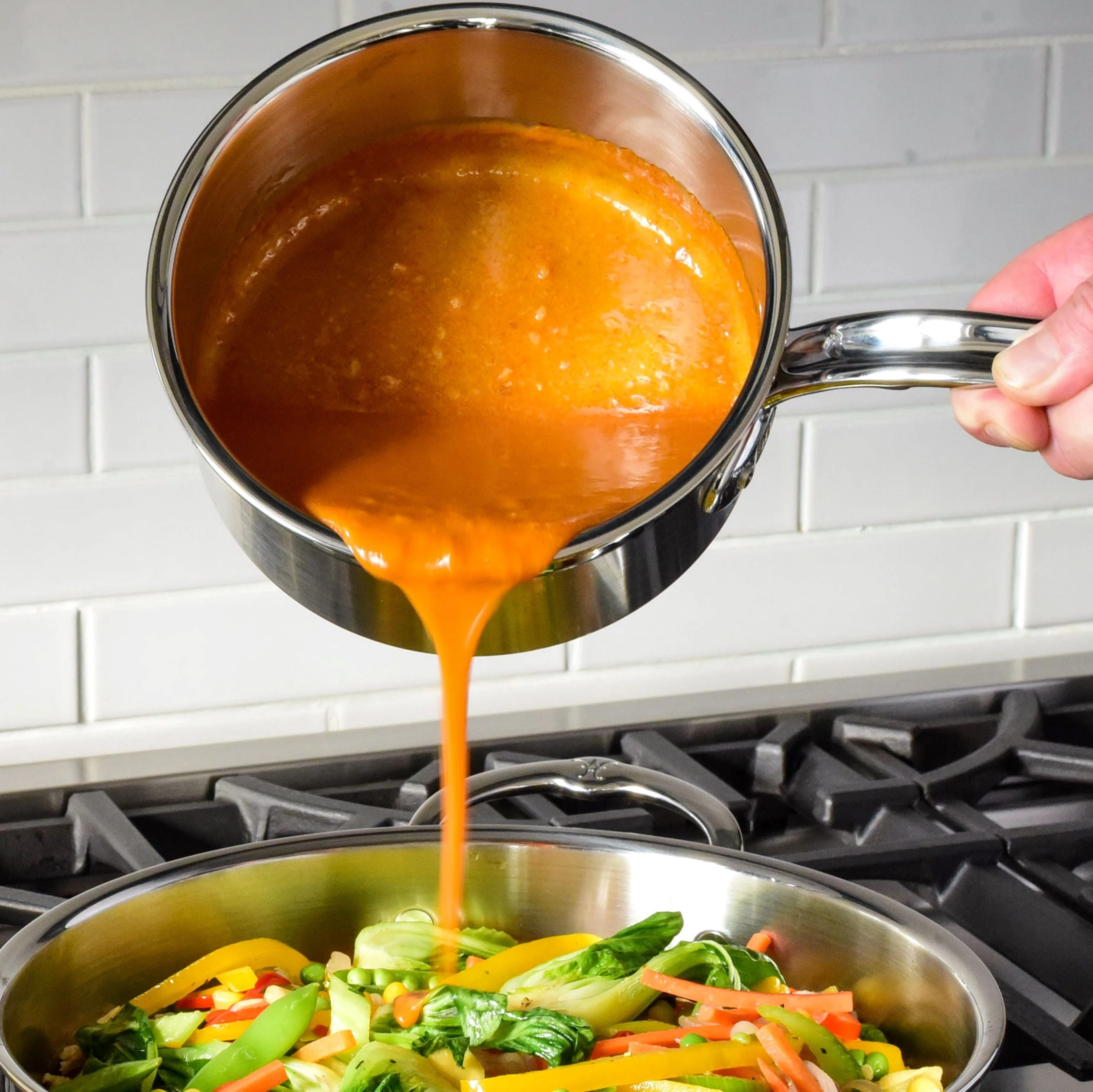 Hestan ProBond Induction Stainless Steel Saucepan & Lid - Small & Extra Large - Image 3