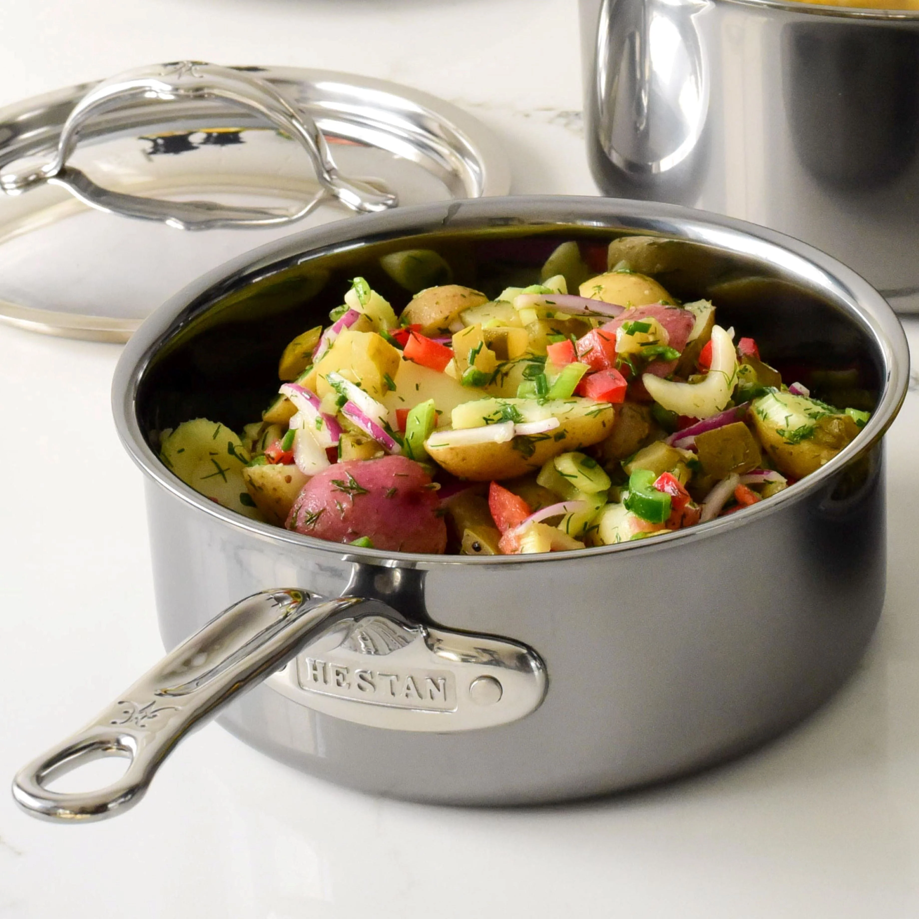 Hestan NanoBond Titanium Induction Saucepan & Lid - Small, Medium, Large & Extra Large - Image 4